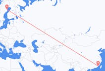 Flyreiser fra Xiamen, Kina til Skellefteå, Sverige