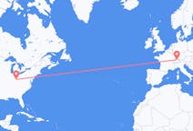 Flyrejser fra Cincinnati til Zürich