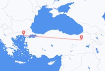 Flyreiser fra Erzurum, Tyrkia til Alexandroupolis, Hellas