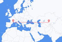Flights from Turkistan to Montpellier