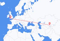 Flyreiser fra Tsjimkent, Kasakhstan til Exeter, England