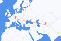Flyrejser fra Bukhara, Usbekistan til Friedrichshafen, Tyskland