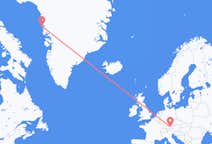 Loty z Upernavik, Grenlandia do Monachium, Niemcy