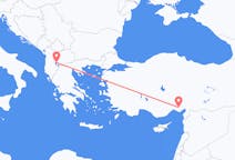 Loty z Ochryda, Macedonia Północna z Adana, Turcja