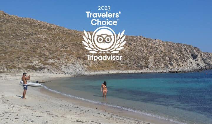 Alt inkludert Mykonos sørlige strender, Rhenia og Delos Islands (gratis transport)