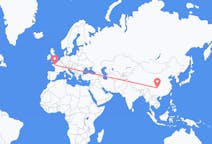 Flyg från Chongqing, Kina till Rennes, Frankrike