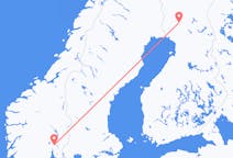 Lennot Oslosta Rovaniemelle