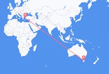 Flyreiser fra City of Launceston, Australia, til Izmir, Australia