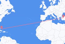 出发地 巴哈马出发地 喬治敦目的地 土耳其埃斯基谢希尔的航班