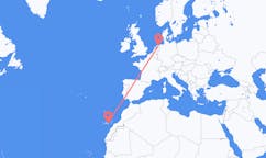 Flüge von Groningen, die Niederlande nach Las Palmas auf Gran Canaria, Spanien