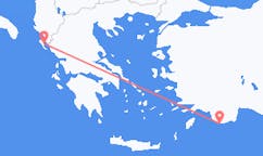 Flüge von der Stadt Kastelorizo in die Stadt Korfu