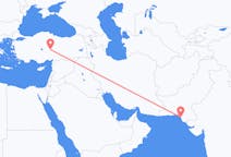 Flyreiser fra Karachi, til Kayseri