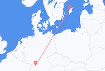 Loty z Visby (Dania), Szwecja z Stuttgart, Niemcy