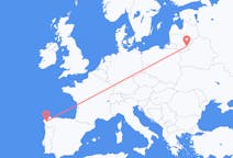 Flights from Vilnius to Santiago De Compostela