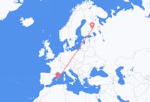 Flights from Joensuu, Finland to Menorca, Spain