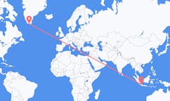 Flyg från Jakarta, Indonesien till Qaqortoq, Grönland