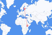 Flyreiser fra Lake Manyara, Tanzania til Riga, Latvia