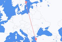 Flyg från Samos, Grekland till Stockholm, Sverige