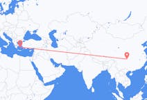 Flyreiser fra Chongqing, Kina, til Naxos, Kina