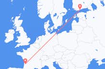 Loty z Bordeaux we Francji do Helsinek w Finlandii
