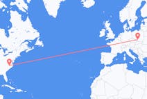 Flyg från Raleigh, USA till Katowice, Polen