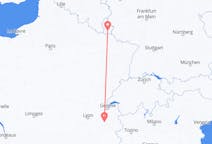 Voli da Lussemburgo, Lussemburgo a Chambéry, Francia