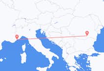 Flyg från Bukarest, Rumänien till Nice, Frankrike