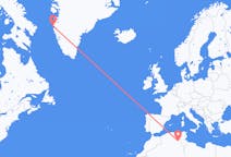 出发地 阿尔及利亚瓦德目的地 格陵兰西西缪特的航班