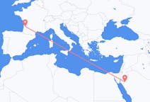 Flyrejser fra Tabuk, Saudi-Arabien til Bordeaux, Frankrig