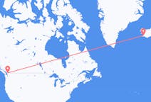 Voli from Abbotsford, Canada to Reykjavík, Islanda