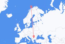 Vluchten van Sofia, Bulgarije naar Tromsö, Noorwegen