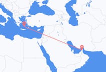 Flyrejser fra Ras al-Khaimah, De Forenede Arabiske Emirater til Santorini, Grækenland