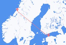 Voli from Tallinn, Estonia to Namsos, Norvegia