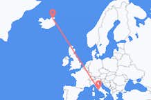 Flyrejser fra Thorshofn, Island til Rom, Italien