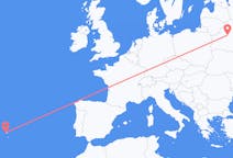 Flyg från Minsk, Vitryssland till Ponta Delgada, Portugal
