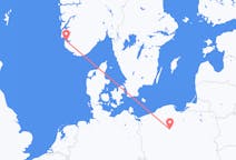 Flyg från Bydgoszcz, Polen till Stavanger, Norge