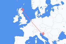 Flights from Zadar, Croatia to Aberdeen, the United Kingdom