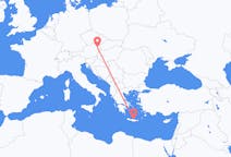 ギリシャのから イラクリオン、オーストリアのへ ウィーンフライト