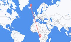 Рейсы из Уамбо, Ангола в Эйильсстадир, Исландия