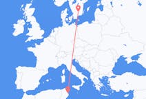 出发地 突尼斯出发地 莫纳斯提尔目的地 瑞典韦克舍的航班