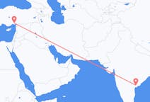 出发地 印度维杰亚瓦达目的地 土耳其阿达纳的航班