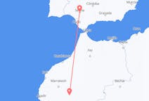 Vluchten van Ouarzazate, Marokko naar Sevilla, Spanje