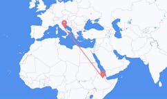 Flyrejser fra Semera, Etiopien til Pescara, Italien