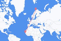 Flights from Dakar, Senegal to Sørkjosen, Norway