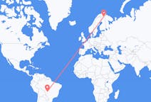 Flyrejser fra Cuiabá, Brasilien til Ivalo, Finland