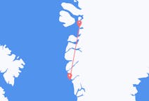 Flyreiser fra Maniitsoq, Grønland til Ilulissat, Grønland