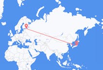 일본발 도쿄, 러시아행 상트페테르부르크 항공편
