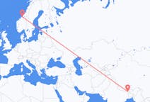 Flights from Bhadrapur, Mechi, Nepal to Ørland, Norway