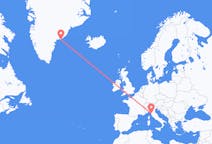 Flyg från Pisa, Italien till Kulusuk, Grönland