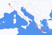 Flights from Geneva in Switzerland to Chania in Greece